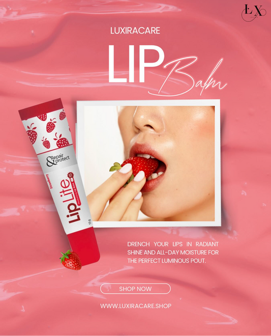 Lip Lite Strawberry Moisturising Lip Balm 15g (Pack of 5)